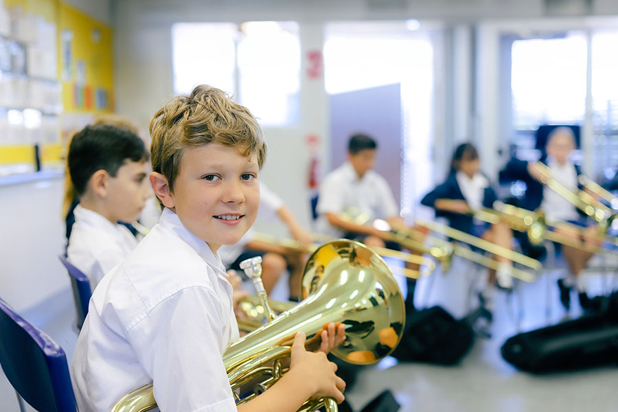 Student band practice